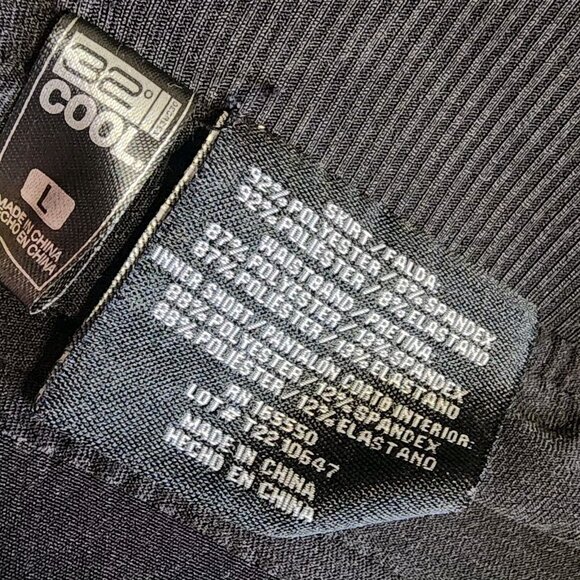 32 Degrees Skort Womens Size L Large Solid All Black Pull On with Pockets - Picture 2 of 4